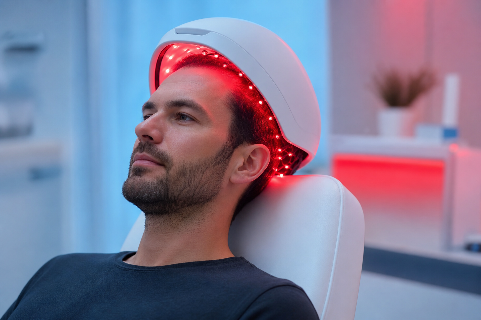 EsteCenter İstanbul'da saç büyümesi için düşük seviyeli lazer terapisi